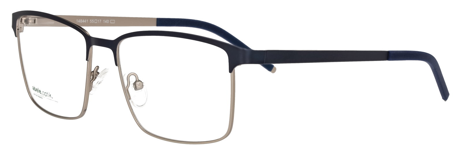 abele optik Brille für Herren in dunkelblau/silber matt 148441
